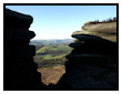 View through the Rocks at Stanage Edge